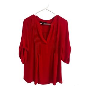 BCBGMaxAzria Red Blouse S